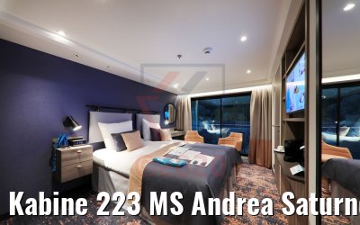 Kabine 223 MS Andrea Saturndeck