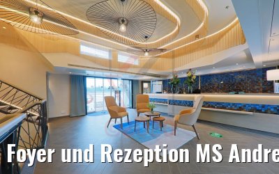 Foyer und Rezeption MS Andrea 16.07.2020