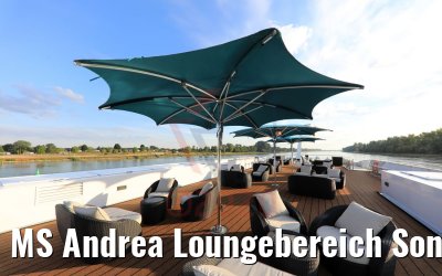 MS Andrea Loungebereich Sonnendeck morgens 14.07.2020