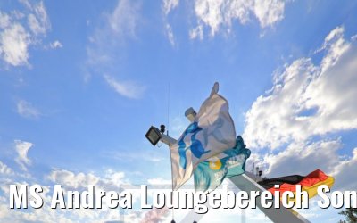 MS Andrea Loungebereich Sonnendeck morgens 14.07.2020