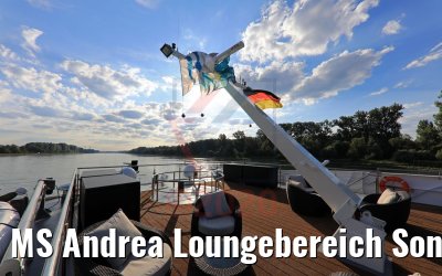 MS Andrea Loungebereich Sonnendeck morgens 14.07.2020