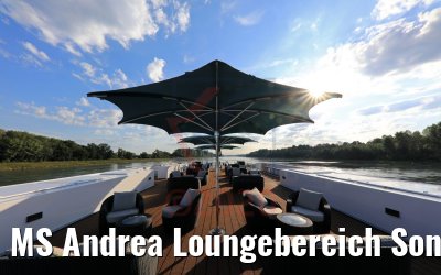 MS Andrea Loungebereich Sonnendeck morgens 14.07.2020