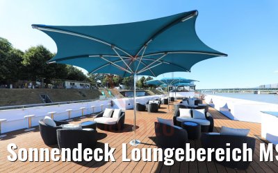 Sonnendeck Loungebereich MS Andrea