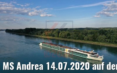 MS Andrea 14.07.2020 auf dem Rhein