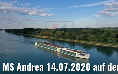MS Andrea 14.07.2020 auf dem Rhein