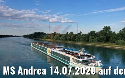 MS Andrea 14.07.2020 auf dem Rhein