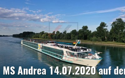 MS Andrea 14.07.2020 auf dem Rhein