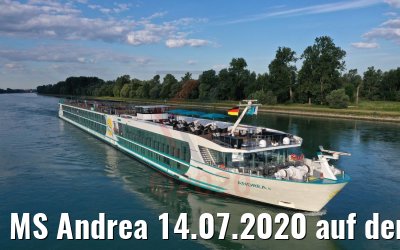 MS Andrea 14.07.2020 auf dem Rhein