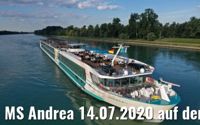 MS Andrea 14.07.2020 auf dem Rhein