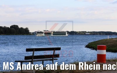 MS Andrea auf dem Rhein nach Breisach 11.07.2020