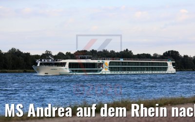 MS Andrea auf dem Rhein nach Breisach 11.07.2020