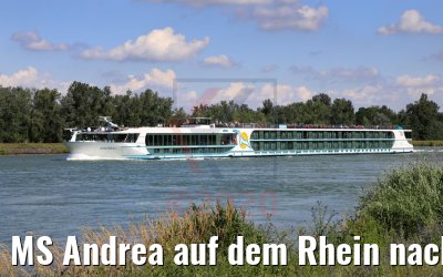 MS Andrea auf dem Rhein nach Breisach 11.07.2020
