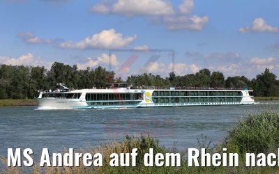 MS Andrea auf dem Rhein nach Breisach 11.07.2020