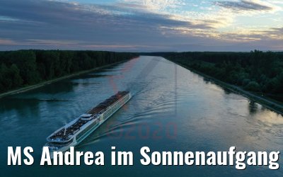 MS Andrea im Sonnenaufgang 10.07.2020
