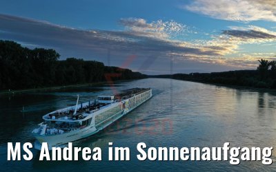 MS Andrea im Sonnenaufgang 10.07.2020