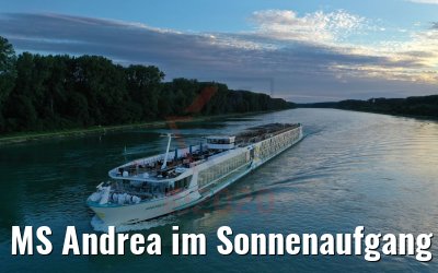 MS Andrea im Sonnenaufgang 10.07.2020