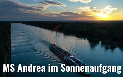 MS Andrea im Sonnenaufgang 10.07.2020