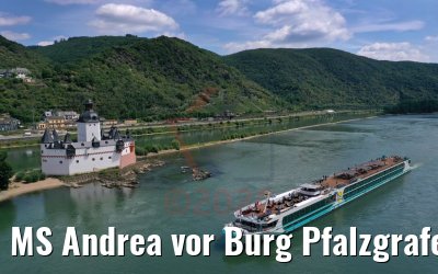 MS Andrea vor Burg Pfalzgrafenstein 15.07.2020
