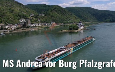 MS Andrea vor Burg Pfalzgrafenstein 15.07.2020