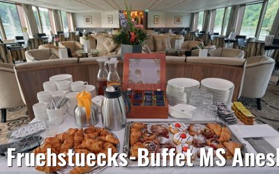 Fruehstuecks-Buffet MS Anesha 26.06.2015