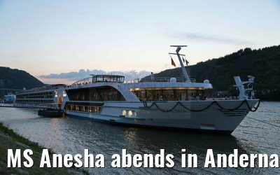 MS Anesha abends in Andernach 25.06.2015
