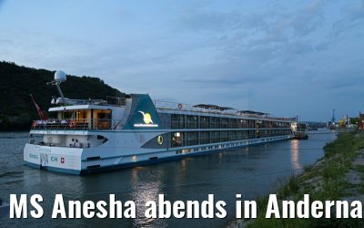 MS Anesha abends in Andernach 25.06.2015