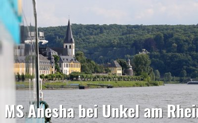 MS Anesha bei Unkel am Rhein
