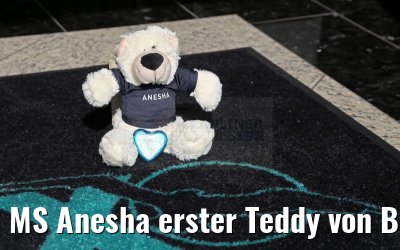 MS Anesha erster Teddy von Bord