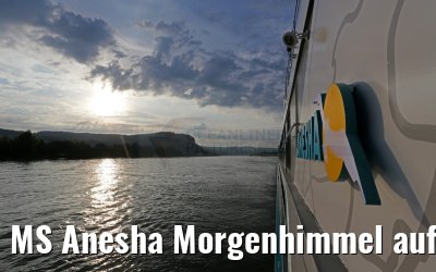 MS Anesha Morgenhimmel auf dem Rhein 26.06.2015