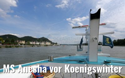 MS Anesha vor Koenigswinter