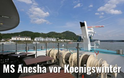MS Anesha vor Koenigswinter