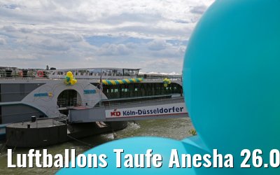 Luftballons Taufe Anesha 26.06.2015