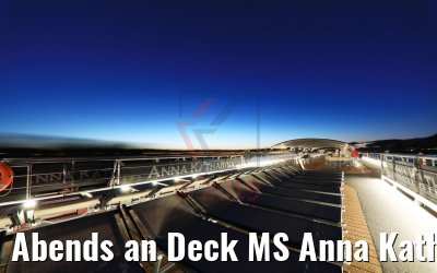 Abends an Deck MS Anna Katharina