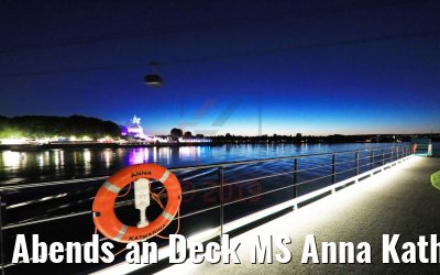 Abends an Deck MS Anna Katharina