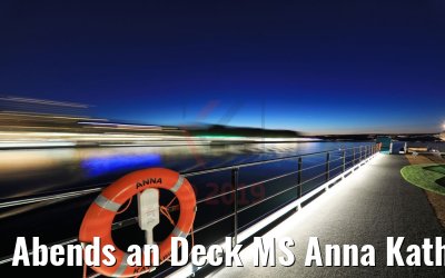 Abends an Deck MS Anna Katharina