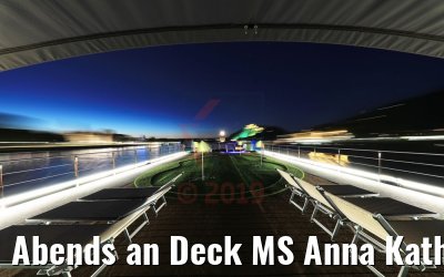 Abends an Deck MS Anna Katharina