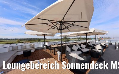 Loungebereich Sonnendeck MS Annabelle
