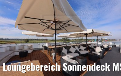 Loungebereich Sonnendeck MS Annabelle