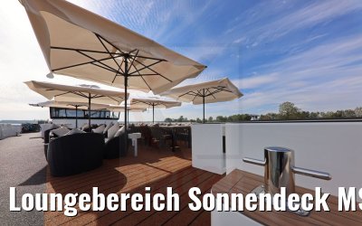 Loungebereich Sonnendeck MS Annabelle