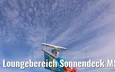 Loungebereich Sonnendeck MS Annabelle