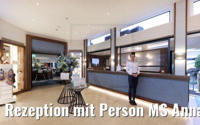 Rezeption mit Person MS Annabelle