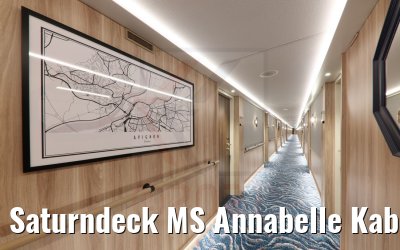 Saturndeck MS Annabelle Kabinengang Blick 2