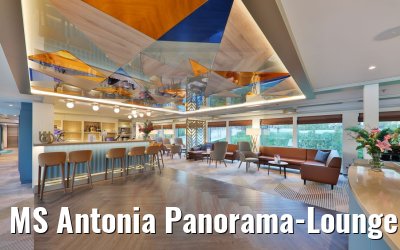 MS Antonia Panorama-Lounge und Bar