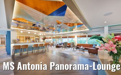 MS Antonia Panorama-Lounge und Bar