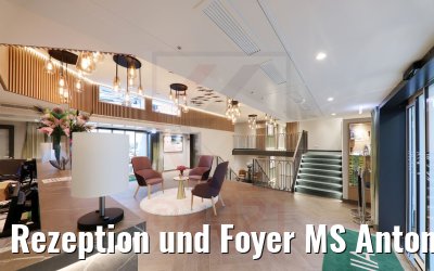 Rezeption und Foyer MS Antonia
