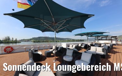 Sonnendeck Loungebereich MS Antonia