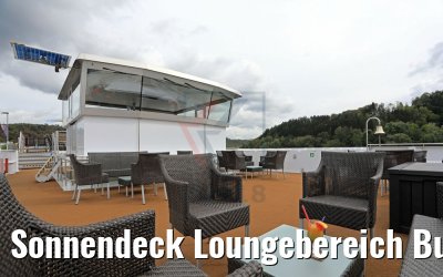 Sonnendeck Loungebereich Bug MS Ariana