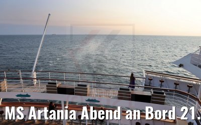 MS Artania Abend an Bord 21.07.2021