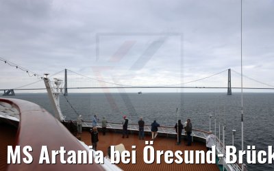 MS Artania bei Öresund-Brücke 21.07.2021