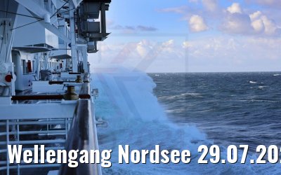 Wellengang Nordsee 29.07.2021 MS Artania